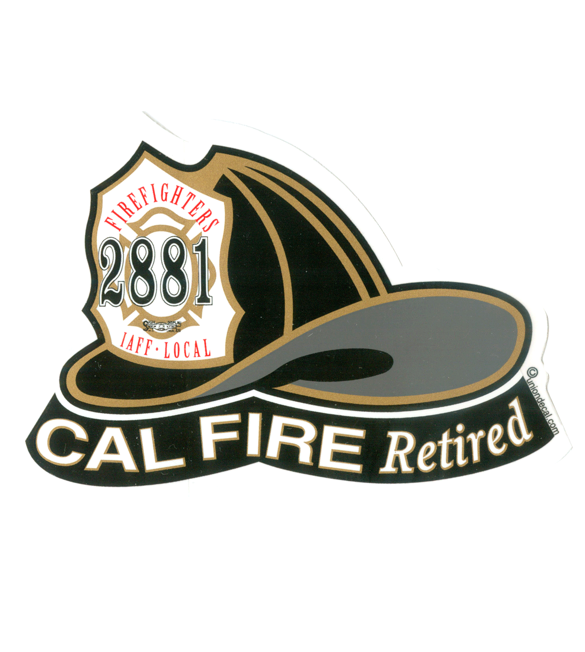 Local 2881 Retired Helmet Sticker