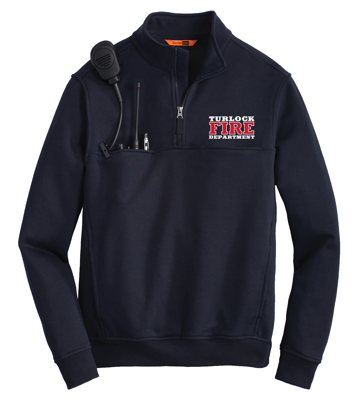 Turlock Fire 1/4 Zip Job Shirt