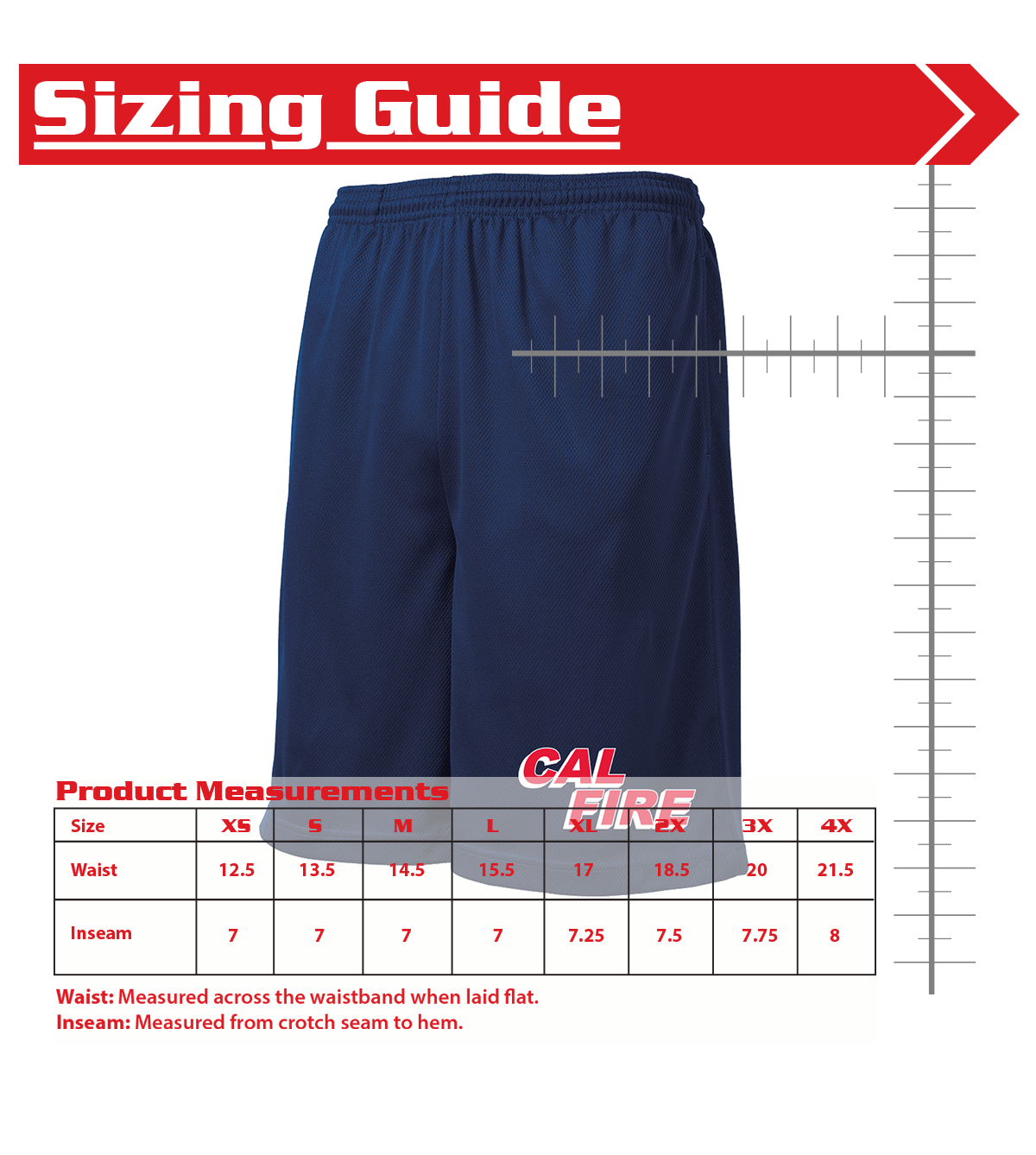 CAL FIRE Mesh Shorts | distinctiverecognition.com