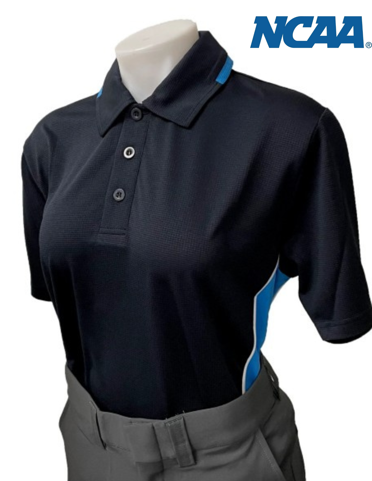 Women's BODY FLEX NCAA SOFTBALL Style Short Sleeve Umpire Shirts - Midnight Navy