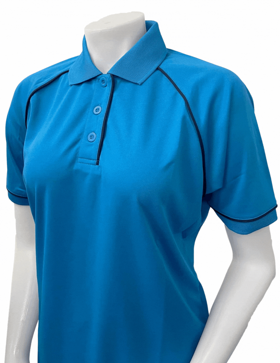 Women's Bright Blue Mesh Shirt No Pocket