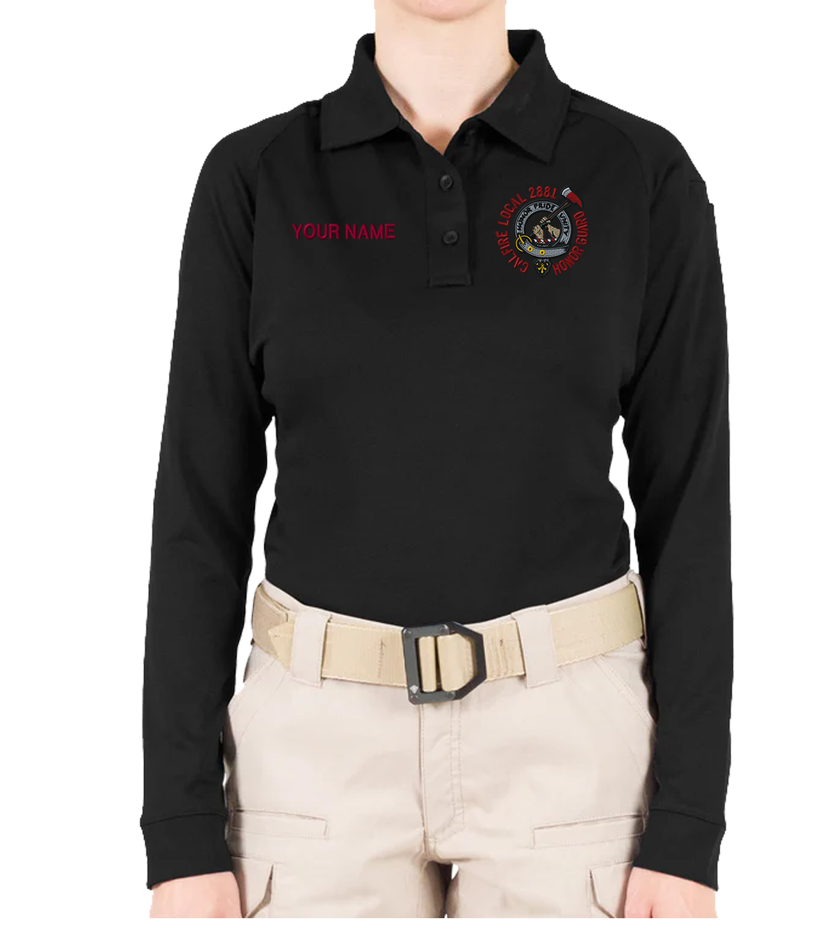 Honor Guard Ladies L/S Dri-Fit Polo