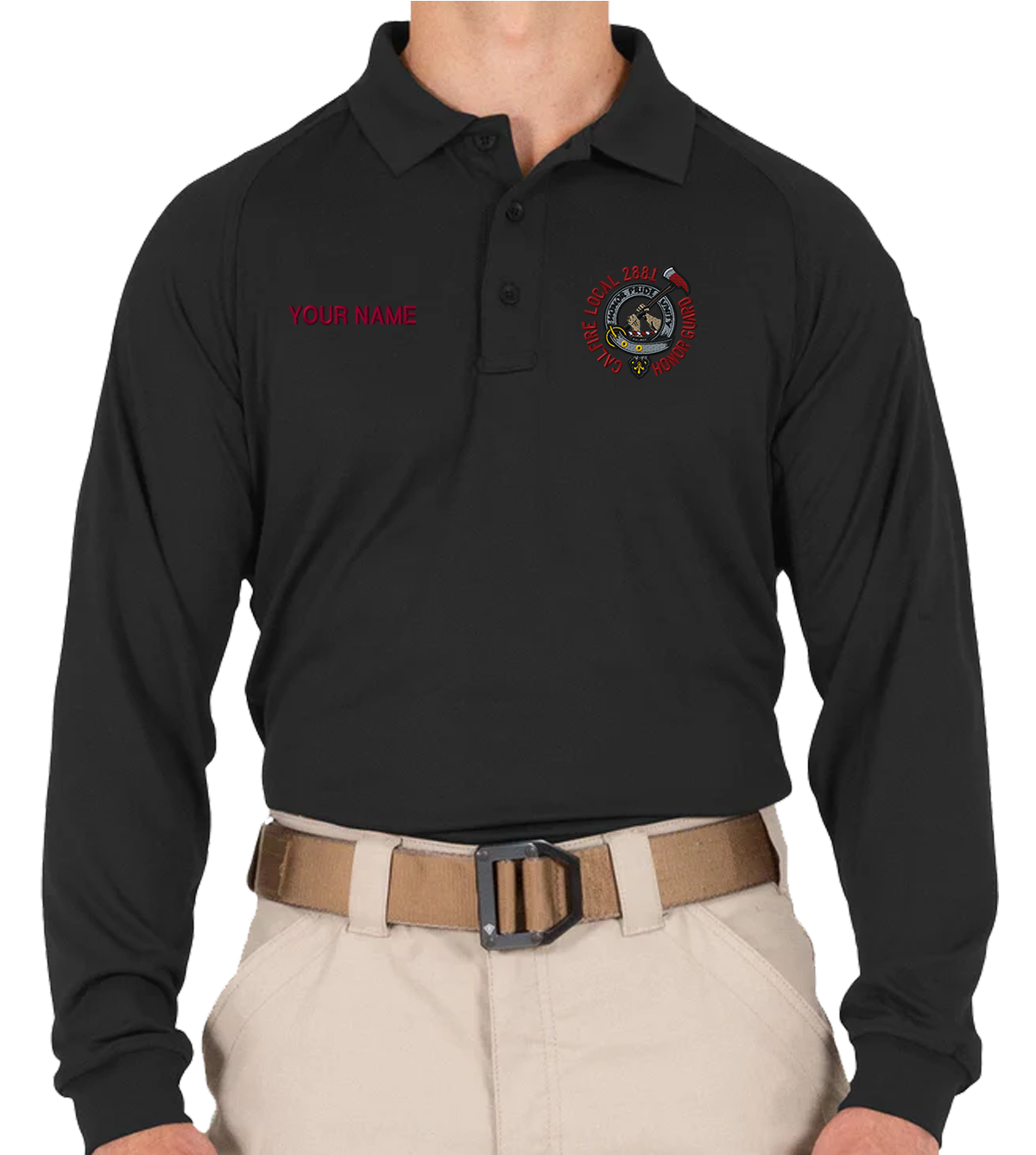 Honor Guard Tall Long Sleeve Polo